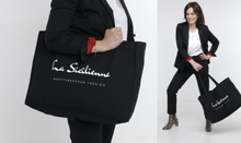 Charger l'image dans la galerie, grand cabas coton bio noir