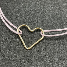Charger l'image dans la galerie, Liens du coeur or - fil rose
