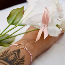 Charger l'image dans la galerie, bracelet or coeur octobre rose