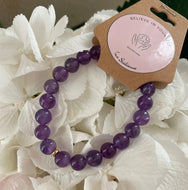Bracelet femme - Améthyste 8 mm
