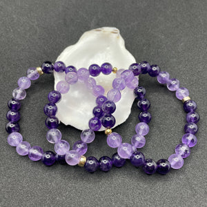 Bracelet femme - Améthyste - nuances de violet