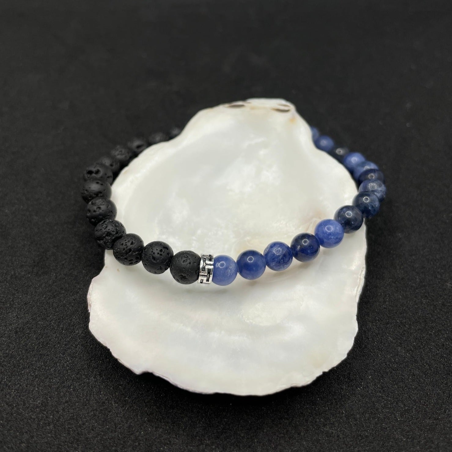 Bracelet homme pierres naturelles Sodalite - BLUE