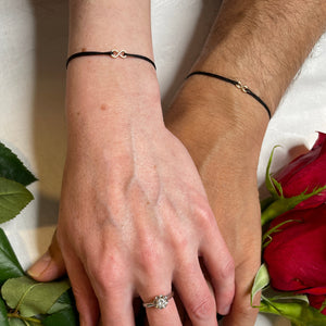 Amore infinito noir - bracelet couple